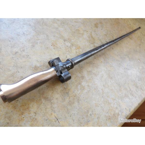 baionnette "rosalie" laiton quillon coup� ww1 premi�re ww2 seconde guerre Lebel matricule identique