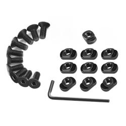 Lot de 10 vis M-LOK avec &eacute;crous