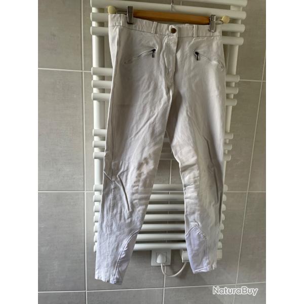 equitation: pantalon blanc de concours
