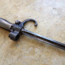 baionnette "rosalie" maillechort quillon ww1 premi&egrave;re ww2 seconde guerre Lebel Sans fourreau oxyd&eacute;e