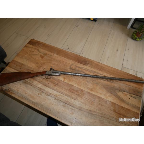 Fusil de braconnier Cal 20 � broche