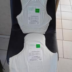 Ench&egrave;re lot de 2 plaques balistiques contre les armes de poings et les lames HAWK 40X42 et 31x40 cm