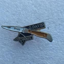 PINS CANIF COUTEAU G.DAVID ARBALETTE