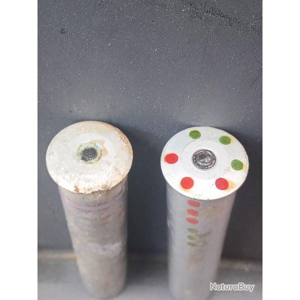 Lot de deux fus�es �clairantes ou signalisation Allemandes GM WW2