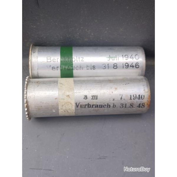 Lot de deux fus�es �clairantes ou signalisation Allemandes PM WW2