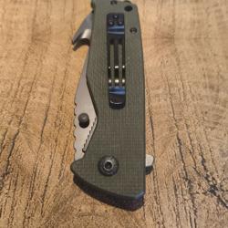 couteau pliant chasse & peche kaki neuf