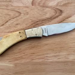 Ancien couteau pliant RANGER'S manche corne stainless 440