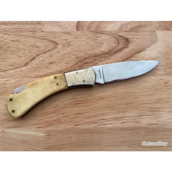 Ancien couteau pliant RANGER'S manche corne stainless 440