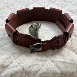 Cartouchiere en cuir