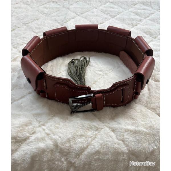 Cartouchiere en cuir