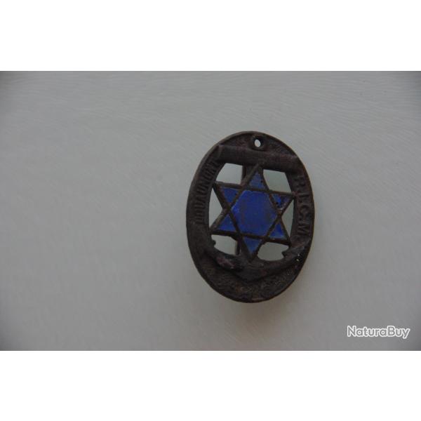 INSIGNE  REGIMENT  INFANTERIE  COLONIAL  MAROC  ETOILE BLEU  --------D.BER ---1939