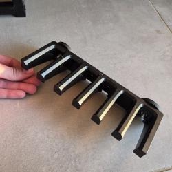 SUPPORT CHARGEURS PMAG AIMANT&Eacute; POUR COFFRE D'ARME