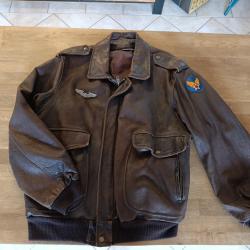 Blouson cuir us jacket flying