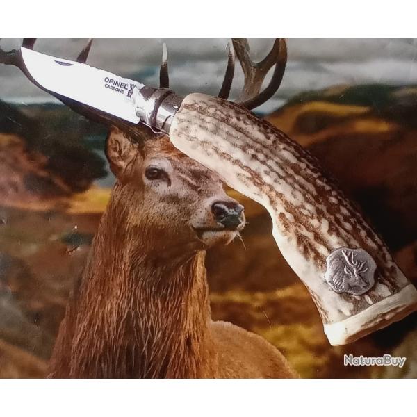 Couteau de poche Opinel 8 bois de cerf