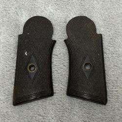 Paire De Plaquette Pour Revolver Type Lefaucheux De Petite Taille