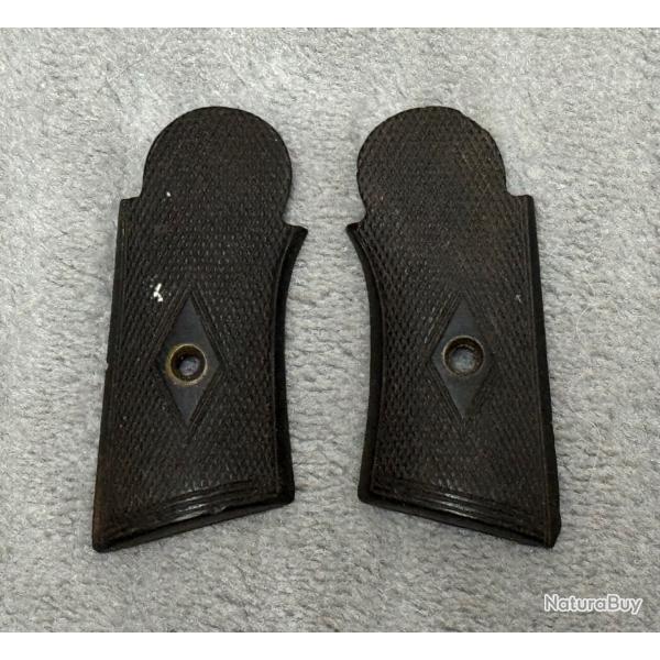 Paire De Plaquette Pour Revolver Type Lefaucheux De Petite Taille