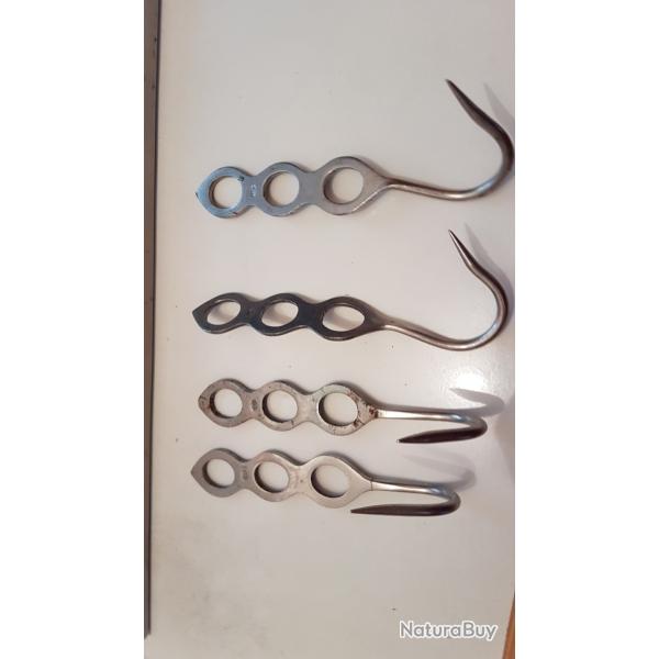 crochets de boucherie anciens