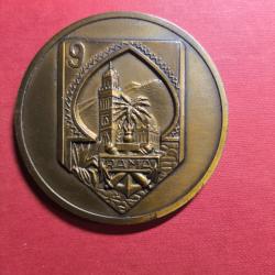 [PRESTIGE] M&eacute;daille de Table 9e RAMa Arthus-Bertrand - Historique Maroc Toulon Indochine