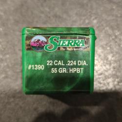 Ogives Sierra Gameking #1390 - 224 - 55 grains