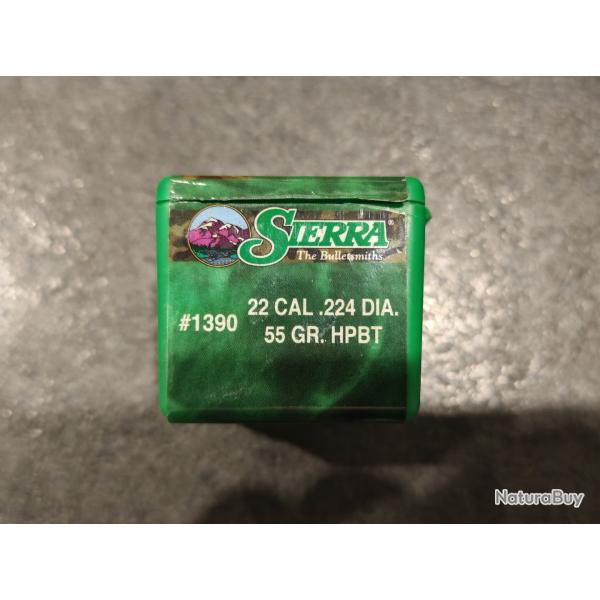 Ogives Sierra Gameking #1390 - 224 - 55 grains