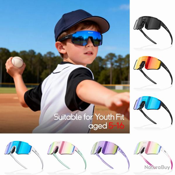 Lunettes de Soleil Enfant Sport UV400 Polarise, Modele: Au Choix