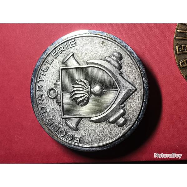 Rare M�daille de Table / Presse-papier - �cole d'Artillerie (Draguignan)
