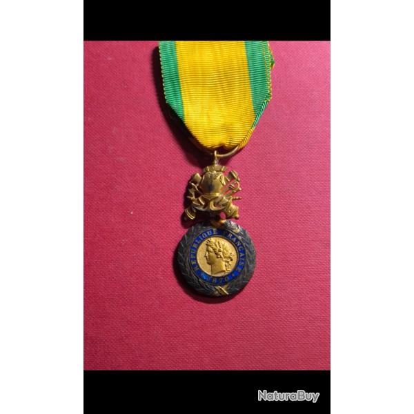 M�daille Militaire - 3�me R�publique (Mod�le 1870) - Argent et �mail - TTG