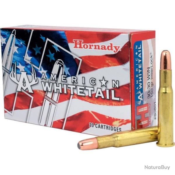 Balles Hornady American Whitetail Interlock Aw - Cal. 30-30 Win.