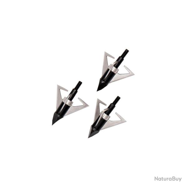 Lot de 3 pointes de chasse � lame fixe Maximal MPact 125gr