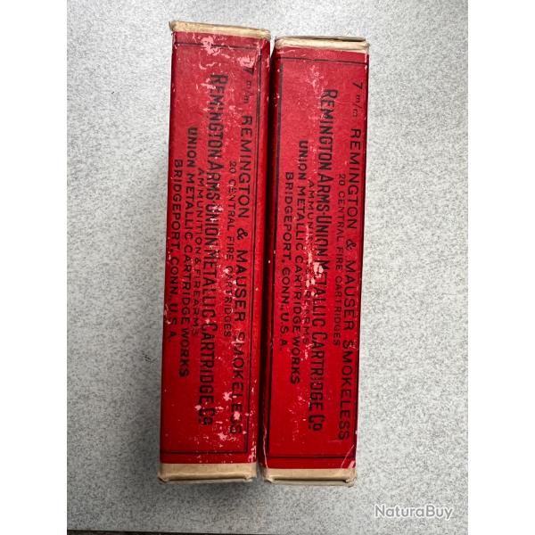2 bo�tes de 20 Cartouches 7mm Mauser/Remington