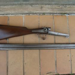 FUSIL CHIEN PERCUTION CENTRALE CAL 12/65 BERNARD