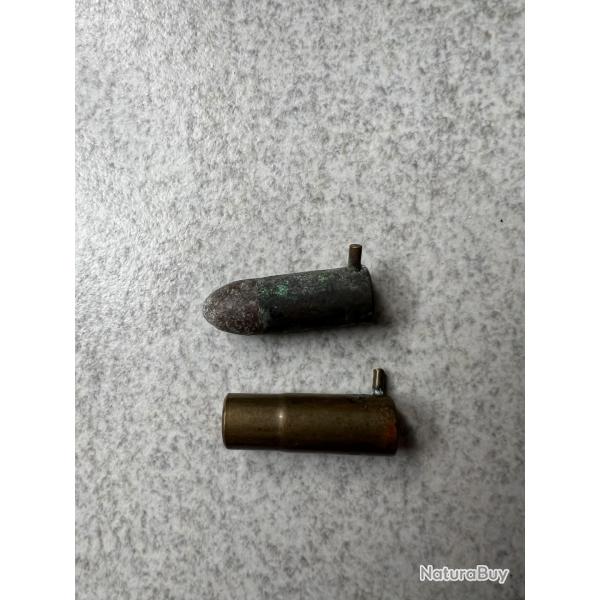 2 cartouches � broches calibre 7mm