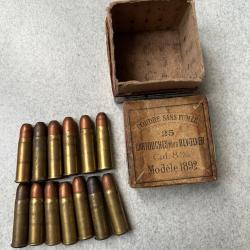 13 cartouches 8.92 avant 1900 avec boite d'&eacute;poque