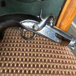 beau pistolet r&eacute;glementaire mod&egrave;le 1822 T de gendarmerie