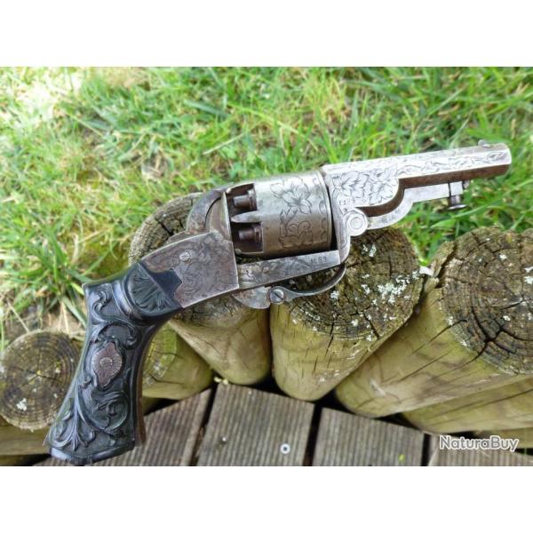 Rarissime revolver de poche � percussion sign� HOULLIER-BLANCHARD