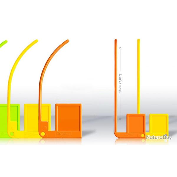 Drapeau de chambre STOP-TIR Orange petit mod�le (pistolet/r�volver)