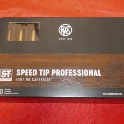 Boite de 20 cartouches RWS 300 Win Mag 10.7g/165gr SPEED TIP PROFESSIONAL