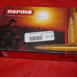 Boite de 20 cartouches NORMA .375 H&H 17.5g/270gr BARNES TSX