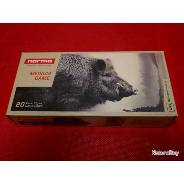 Boite de 20 cartouches NORMA .270 WSM VULKAN 10.1G/156GR