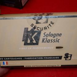 Boite de 20 cartouches SOLOGNE KLASSIC 7X64 mm SUBSONIQUE 9g / 139gr