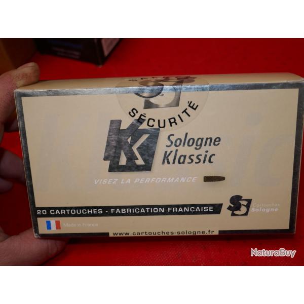 Boite de 20 cartouches SOLOGNE KLASSIC 7X64 mm SUBSONIQUE 9g / 139gr