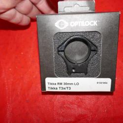 Colliers OPTILOCK pour TIKKA T3x/T3 diam&egrave;tre 30mm montage Bas