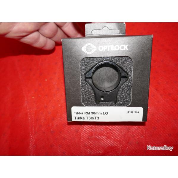 Colliers OPTILOCK pour TIKKA T3x/T3 diam�tre 30mm montage Bas