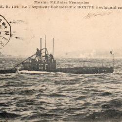 Carte postale sous-marin Bonite -N&deg;7674