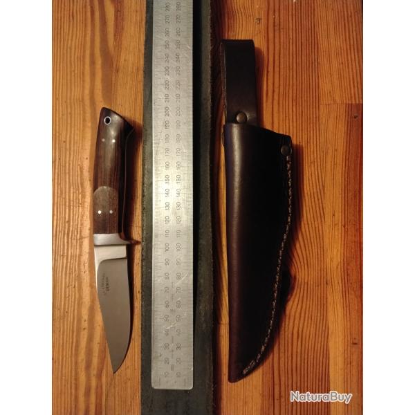 Couteau chasse Integral Hunter fabrication � la main Anton Wingen Jr en TBEG