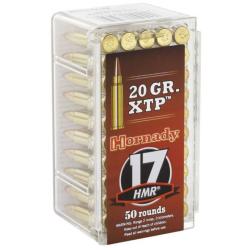 - BALLES HORNADY , XTP 20GR , Calibre: 17HMR. Lot de 400 cartouches.