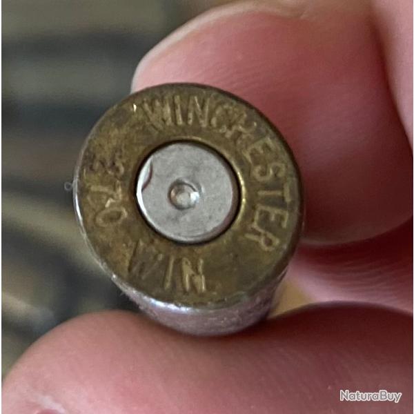 Lot de 34 douilles ou �tuis calibre 270 Winchester