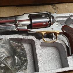 REVOLVER PIETTA 1858 REMINGTON NEW ARMY SHERIFF INOX TTBE POIGNEE QUADRILLEE 2019
