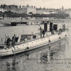 Carte Postale Ancienne Bateau Chalon-sur-Sa&ocirc;ne N&deg;7675