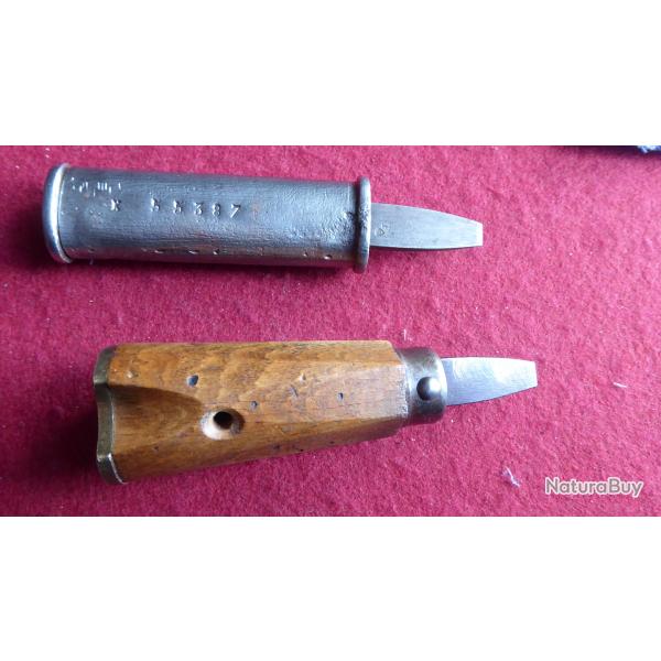 2 tournevis arm�e francaise  pour revolver et fusil r�glementaire